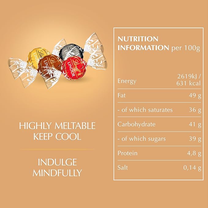 Lindt Lindor Assorted Chocolate Truffles – 200g Box (Approx. 16 Balls) – Smooth Filling – Christmas, Gift, Birthday, Congratulations Treat - Image 4